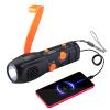 Hand Crank Flashlight with Emergency Radio Phone Charger, Portable Dynamo SOS LED Torch Rechargeable USB Charging Handheld LED Flashlights Built-in Loudspeaker for Camping Hiking Gift view 1