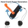Hand Crank Flashlight with Emergency Radio Phone Charger, Portable Dynamo SOS LED Torch Rechargeable USB Charging Handheld LED Flashlights Built-in Loudspeaker for Camping Hiking Gift view 4
