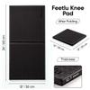 Feetlu Yoga Knee Pad, 24" x 12", 12mm Thick, Foldable Cushion (Black) view 2