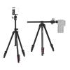 Andoer Q160H Portable Camera Tripod Horizontal Mounted Professional Travel Tripod with 360 Panoramic Ball Head Universal for DSLR ILDC Cameras DVS Smartphones Max Charge 5kg view 1