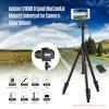 Andoer Q160H Portable Camera Tripod Horizontal Mounted Professional Travel Tripod with 360 Panoramic Ball Head Universal for DSLR ILDC Cameras DVS Smartphones Max Charge 5kg view 2
