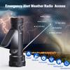 PPLEE Emergency Weather Radio NOAA Certified, Hand Crank Solar Flashlight Radio with Cell Phone Charger, Portable AM FM Battery Powered Radio, Reading Lamp, SOS Alarm for Hurricane Camping Survival view 3