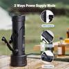 PPLEE Emergency Weather Radio NOAA Certified, Hand Crank Solar Flashlight Radio with Cell Phone Charger, Portable AM FM Battery Powered Radio, Reading Lamp, SOS Alarm for Hurricane Camping Survival view 4