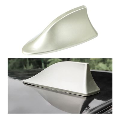 Moly Magnolia Adhesive-Mount Car Roof Shark Fin Antenna Cover, Gold