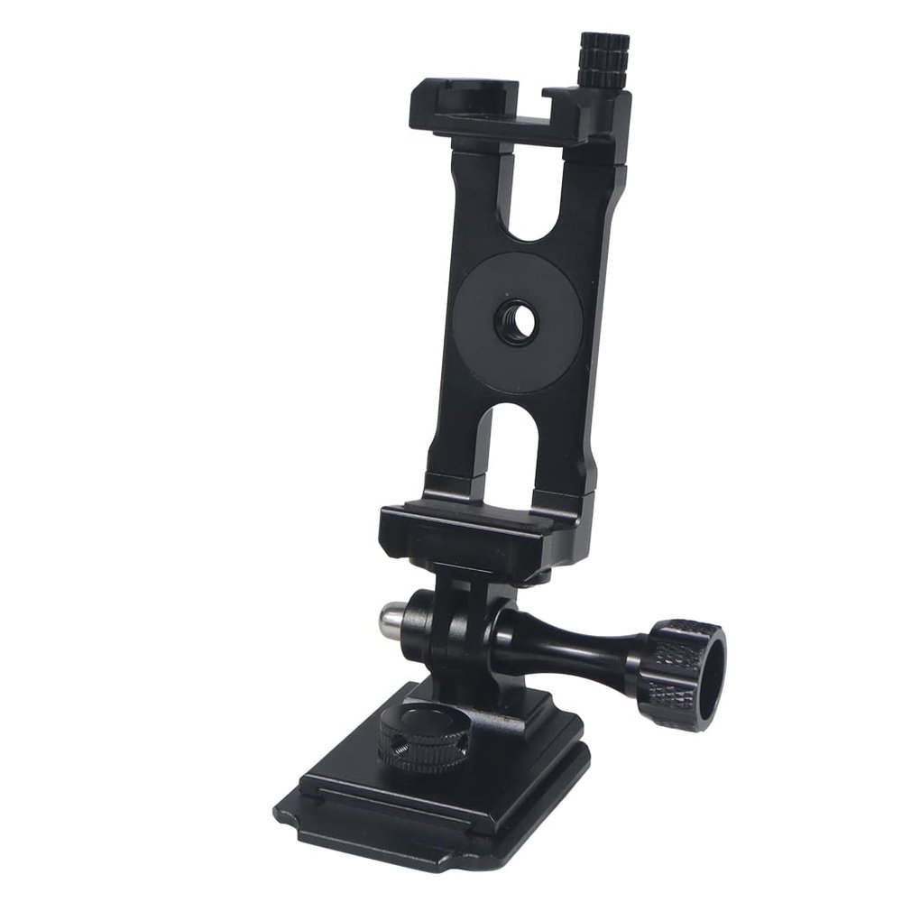 BGNing Helmet Camera Bracket, Motorcycle Helmet Camera Mount, Motorcycle Helmets Chin Mount Compatible with Action Camera (Combination C with Screw+Mount+Clip)