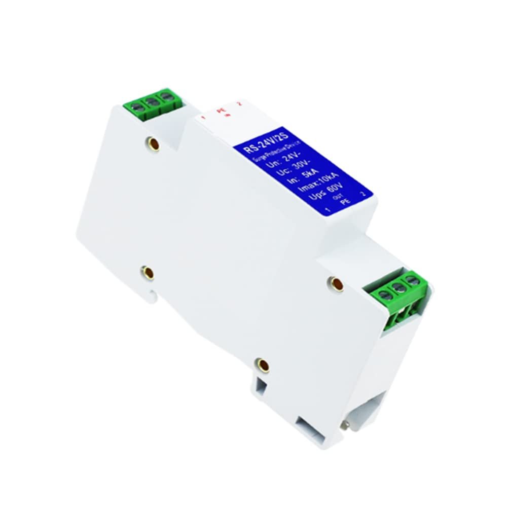 Taidacent Din Rail 5V 12V 24V 4-20Ma RS422 RS485 Surge Protector Signal Surge Arrester Surge Protection Generator (5V RS-5V/2S)