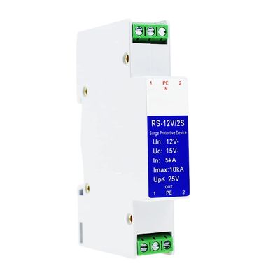 Taidacent Din Rail 5V 12V 24V 4-20Ma RS422 RS485 Surge Protector Signal Surge Arrester Surge Protection Generator (RS485 Communication RS-5V/2S)