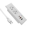 20W Recessed Power Strip USB C Fast Charge Desk Power Outlet Type C Flush Mounted Extension Power Plug for Conference Countertop Desktop Drawer Sofa view 3
