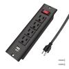 20W Recessed Power Strip USB C Fast Charge Desk Power Outlet Type C Flush Mounted Extension Power Plug for Conference Countertop Desktop Drawer Sofa view 2