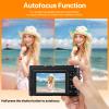 4K Digital Camera for Photography Autofocus 16X Digital Zoom, 48MP Vlogging Camera with 32GB SD Card, 3'' 180 Flip Screen Compact Camera,2 Batteries view 2