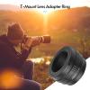 Andoer T2-FX Metal Lens Mount Adapter Ring T/T2 Mount Lens Adapter Replacement for Fujifilm X-T1/X-A1/X-E2/X-M1/X-E1/X-Pro1 X-Mount Cameras view 2