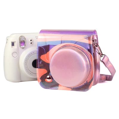 HONGYAN Camera case Transparent Symphony PVC Camera Bag with Shoulder Strap for Fujifilm Mini 11 Camera Accessories