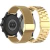 22MM Metal Watch Band Compatible with Amazfit GTR 4/GTR 3/GTR 3 Pro/Bip 5/GTR 2 Bands for Women Men Mesh Stainless Steel Replacement Band Bracelet Straps Wristband Smartwatch Accessory (Gold) view 1