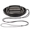 BOWONG Universal Center Pinch Snap-on Front Lens Cap 40.5mm 46mm 49mm 52mm 55mm 58mm 62mm 67mm 72mm 77mm 82mm For Canon Nikon Sony Pentax Olympus Fuji Camera with String (77mm) view 4