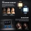 NEEWER RGB1200 RGB LED Video Light Panel with APP/2.4G Control, 60W Studio Photography Lighting 22000Lux@0.5m/1% Precise Min Dimming/360 Full Color/ CRI97+/TLCI98+/2500K-8500K/18 Effect with Barndoor view 3