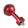 FEICHAO 1/4" Screw Ball Head Mount Adapter for Diving Camera Tray Stabilizer Compatible with GoPro Action Camera Photography Accessories (Red) view 3