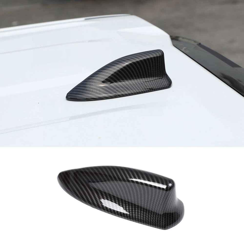 Shark Fin Antenna Top Mounted Roof Cover Trim Compatible with Toyota Tundra 2022 2023 2024 2025 Pickup Truck Car Antenna Decoration Accessories (Black)