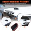 Shark Fin Antenna Top Mounted Roof Cover Trim Compatible with Toyota Tundra 2022 2023 2024 2025 Pickup Truck Car Antenna Decoration Accessories (Black) view 4