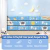 Blue Anti-Collision Leather Wall Sticker, Bedroom Tatami Children's Room 3D Wall Panel Self-Adhesive Wall Mat(1 PCS-4) view 2