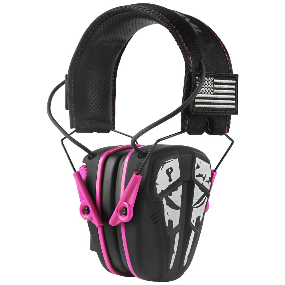 GREEN DEVIL Shooting Ear Protection Electronic Hearing Protection Ear muffs With Mic Sound Amplification Noise Reduction 26dB Earmuffs/Headphones For Gun Range Shooting Hunting