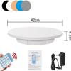 BEZAX Motorized Rotating Display Stand, Professional Electric Turntable, with Remote Control, for Photography, 150kg/330lb Capacity, for 360 Degree Product Display,White-42cm view 3