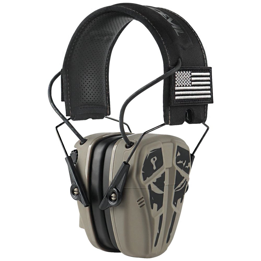 GREEN DEVIL Shooting Ear Protection Electronic Hearing Protection Ear muffs With Mic Sound Amplification Noise Reduction 26dB Earmuffs/Headphones For Gun Range Shooting Hunting