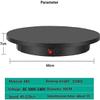 BEZAX Electric Rotating Turntable, 360 Degree Motorized Turntable Display Stand for Photography Video Shooting Props Jewelry,Black-60cm view 3