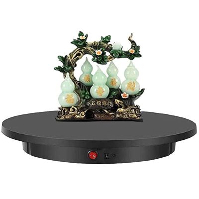BEZAX Rotating Display Stand, Electric Rotating Turntable for Photography, 360 Degree Motorized Rotating Display Stand,for Video Shooting Props with Remote Control,Black-60cm