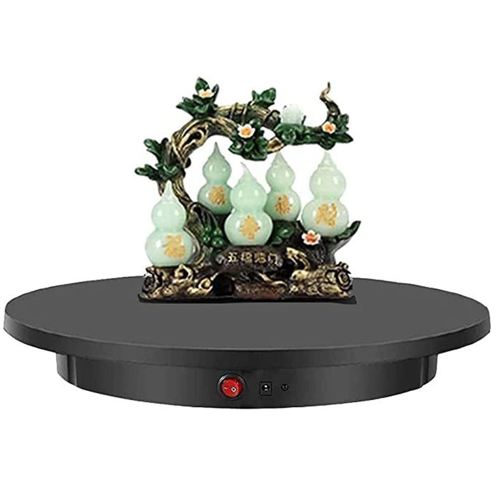 BEZAX Rotating Display Stand, Electric Rotating Turntable for Photography, 360 Degree Motorized Rotating Display Stand,for Video Shooting Props with Remote Control,Black-60cm