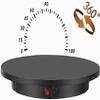 BEZAX Rotating Display Stand, Electric Rotating Turntable for Photography, 360 Degree Motorized Rotating Display Stand,for Video Shooting Props with Remote Control,Black-60cm view 3
