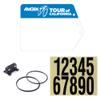Cestbon Bike Race Numbers Plate Tour of California Bike Numbers Mount for Seat Post Cycling Racing Number Holder view 1