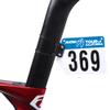 Cestbon Bike Race Numbers Plate Tour of California Bike Numbers Mount for Seat Post Cycling Racing Number Holder view 2