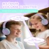 MIDOLA Headphone Kids Volume Limited 85/110dB Wired Over-Ear/On-Ear Foldable Headset with Inline Cable AUX 3.5mm Cord Mic for Boy Girl Child PC Notebook Tablet Light Purple view 3