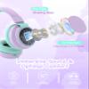 MIDOLA Headphone Kids Volume Limited 85/110dB Wired Over-Ear/On-Ear Foldable Headset with Inline Cable AUX 3.5mm Cord Mic for Boy Girl Child PC Notebook Tablet Light Purple view 4
