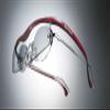 Hazuki Loupe Magnifier Glasses Red, Standard-M 1.60x Clear Eyeglasses for Men Women's Reading Small Prints Labels Outdoor view 3