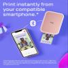 Canon Ivy 2 Mini Photo Printer, Print from Compatible iOS & Android Devices, Sticky-Back Prints, Blush Pink view 2