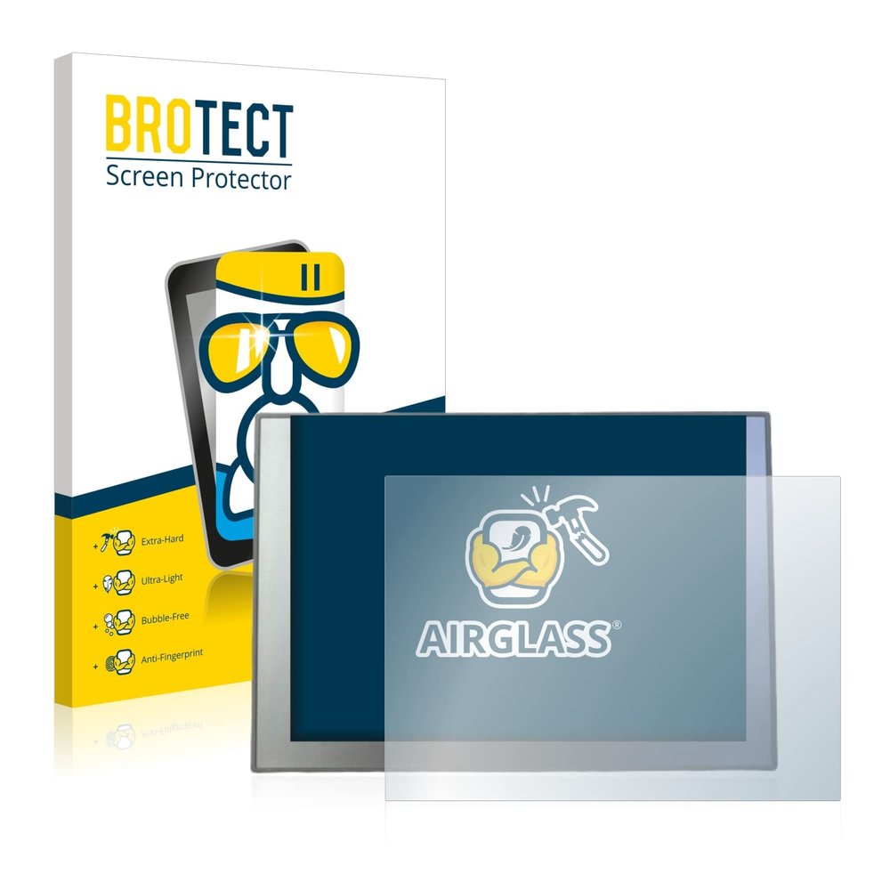 brotect Glass Screen Protector Film Compatible with Siemens TP 900 Comfort INOX - Glass-Foil 9H Protection [Scratch Resistant, High Clarity]