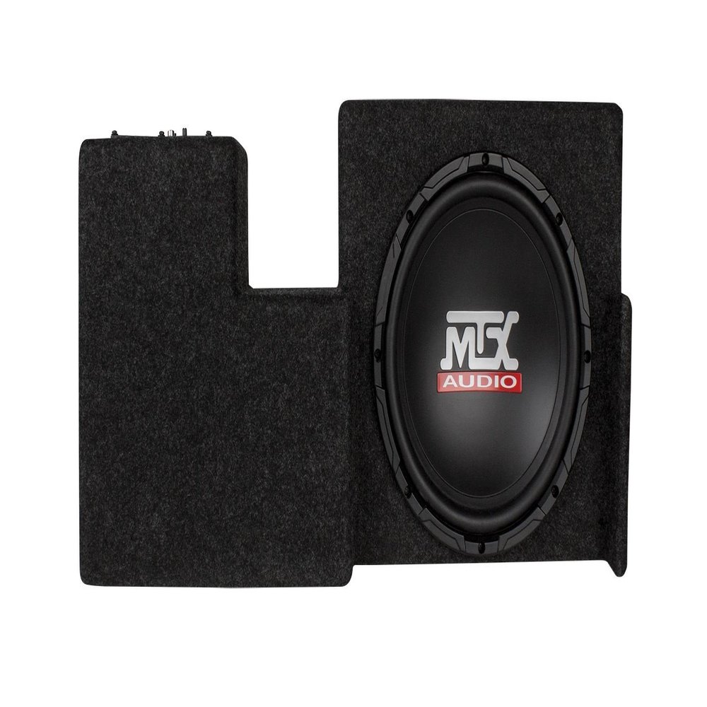 Active 10" MTX Subwoofer+Sealed Sub Box Enclosure for 09-15 Ford F-150 Super Cab