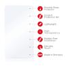 upscreen Screen Protector Film compatible with Cefar Rehab X2-9H Glass Protection, Extreme Scratch Resistant view 4