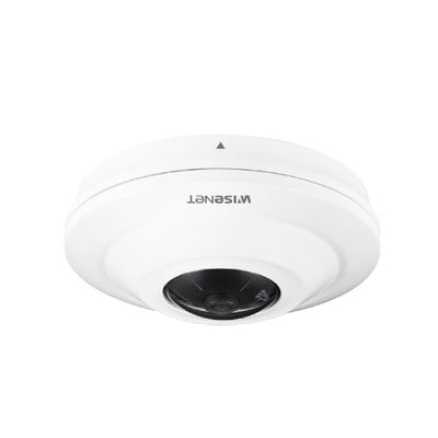 HANWHA TECHWIN Original Version HCF-8010V 5MP WDR Outdoor Analog HD TVI/AHD/CVI/CVBS Fisheye Dome Camera with 0.98mm Fixed Lens,White