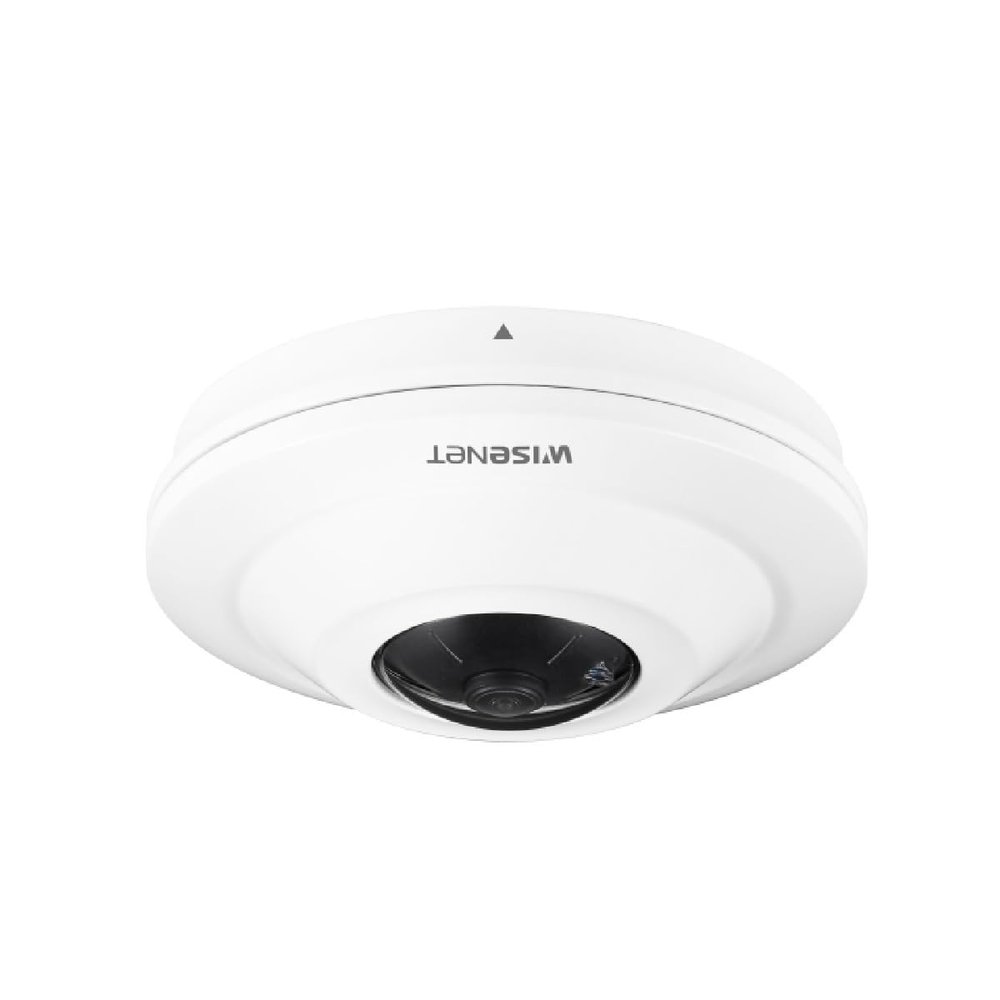 HANWHA TECHWIN Original Version HCF-8010V 5MP WDR Outdoor Analog HD TVI/AHD/CVI/CVBS Fisheye Dome Camera with 0.98mm Fixed Lens,White