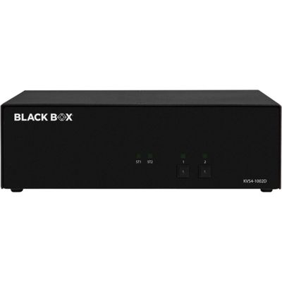 Black Box Network - KVS4-1002D - Black Box KVM Switch, NIAP 4.0 Certified - 2-Port, Single-Monitor, DVI-I - 2