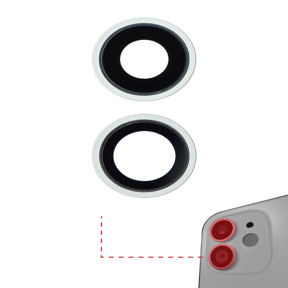 Best Shopper - Replacement Back Camera Lens with Bracket & Bezel Compatible with iPhone 11 (Green) (Real Sapphire/Premium)