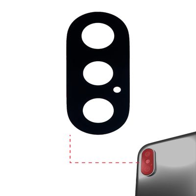 Best Shopper - Replacement Back Camera Lens (Glass Only) with Adhesive Compatible with iPhone Xs/XS Max (10 Pack)