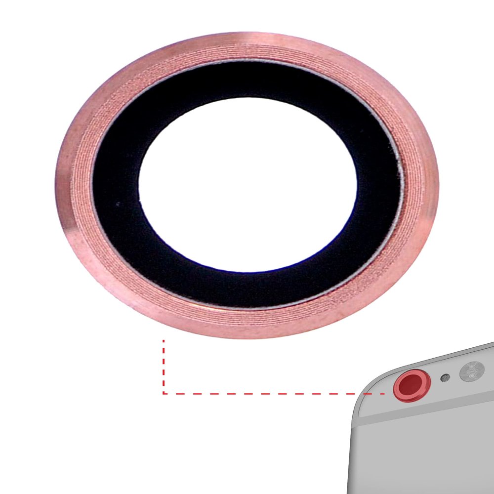 Best Shopper - Replacement Back Camera Lens Compatible with iPhone 6 Plus / 6S Plus (Rose Gold) (10 Pack) (Real Sapphire l Premium)