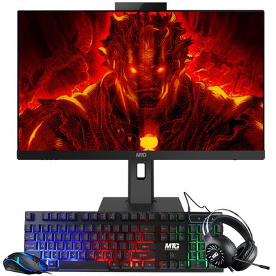 Gaming All in one PC 24 Inch FHD Touchscreen, MTG Yama, Intel Core i5 10th Gen, 32GB RAM, 480GB NVME | 2TB SSD, AMD RX 550 4GB DDR5 Graphics, Webcam, RGB Combo, Windows 11 Home