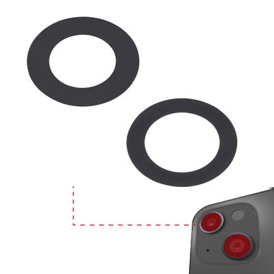 Best Shopper - Replacement Back Camera Lens (Glass Only) with Adhesive Compatible with iPhone 13/13 Mini (2 Piece Set) (Real Sapphire/Premium)