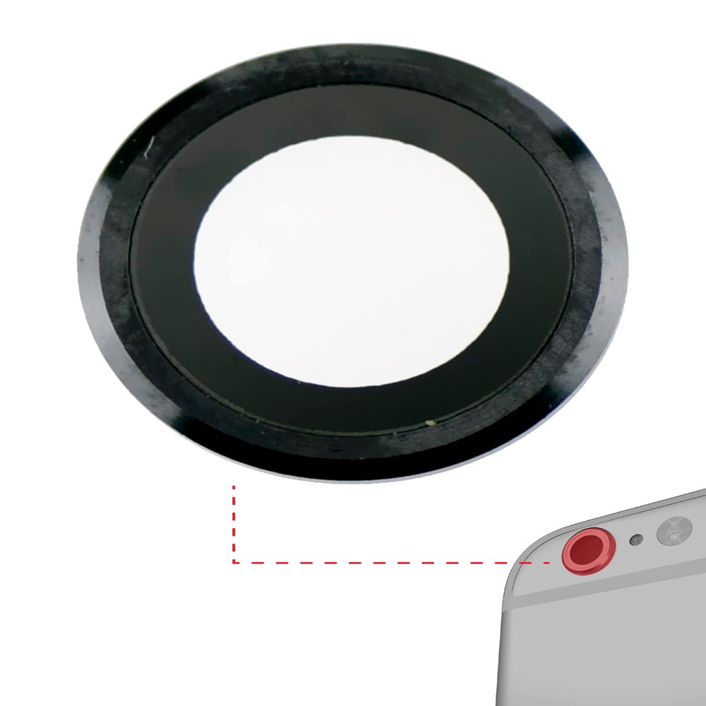 Best Shopper - Replacement Back Camera Lens Compatible with iPhone 6 Plus / 6S Plus (Space Gray) (10 Pack)