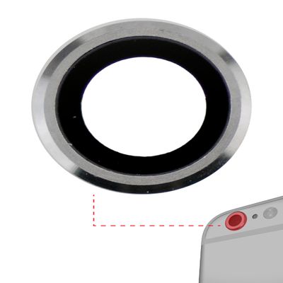 Best Shopper - Replacement Back Camera Lens Compatible with iPhone 6 Plus / 6S Plus (Silver) (10 Pack) (Real Sapphire l Premium)