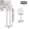 Pealihuy Staircase Handrails, Handrails for Outdoor Front Porch Steps, U Shaped Loft Matte Black Wrought Iron Hand Railing,50cm view 2